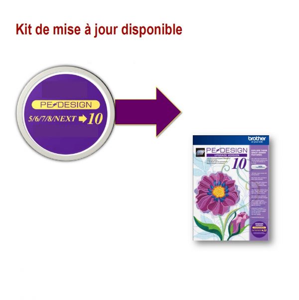 Mise à jour PE Design V5,6,7,8, 9 vers 10.